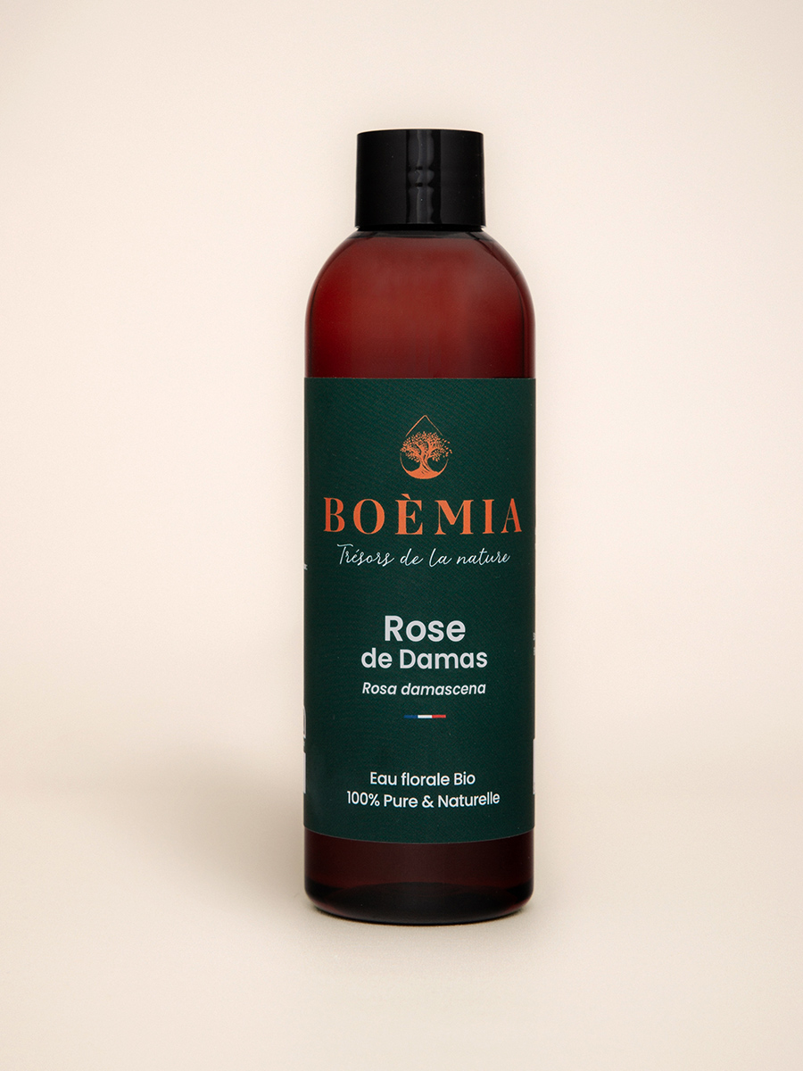 100% Eau de Rose Bio 250 ml - Distillée à partir de Rose de Damas